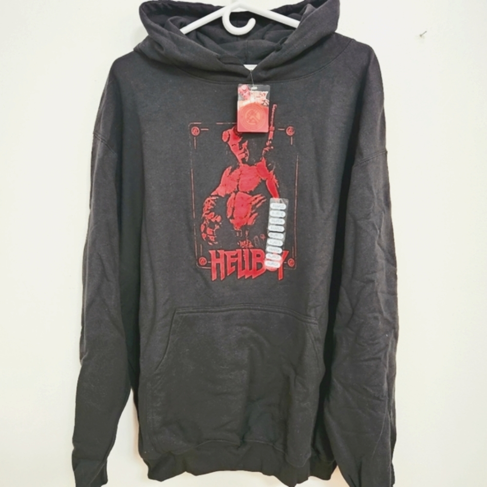 Hellboy • Official Movie Merch, Black Hoodie, size men's XL